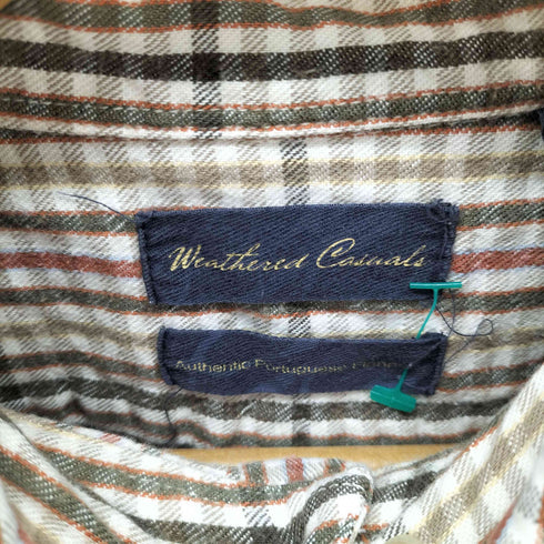 weatherred casuals チェック BDシャツ メンズ import:XL