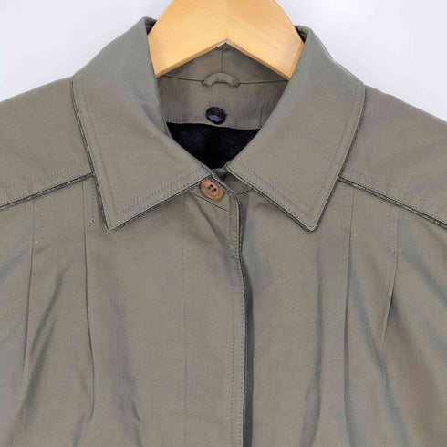 Tsubame Coat ライナー付き 玉虫ステンカラーコート レディース