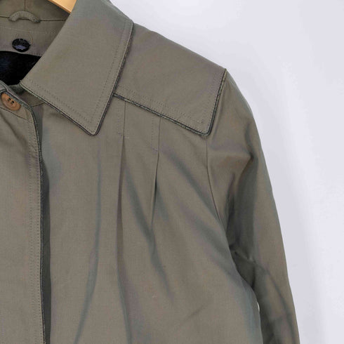 Tsubame Coat ライナー付き 玉虫ステンカラーコート レディース