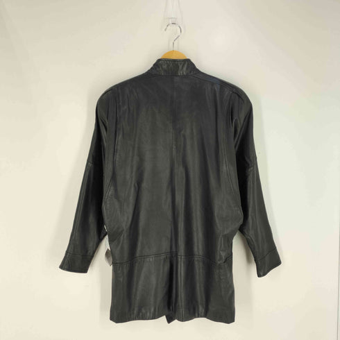 裏地総柄 ラムレザー ハーフコート レディース FREE