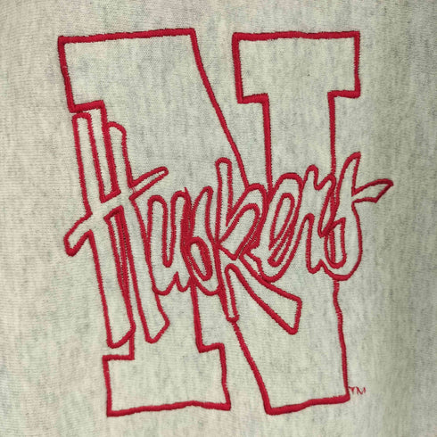 レジェンズ LEGENDS 90S USA製 フロントワッペン刺繍クルーネックスウェット メンズ import:L