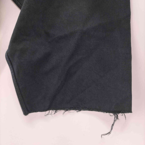 ラルフローレン RALPH LAUREN 90s BLAKE ポニー刺繍 リメイク スタンドカラー カットオフシャツ レディース import:L