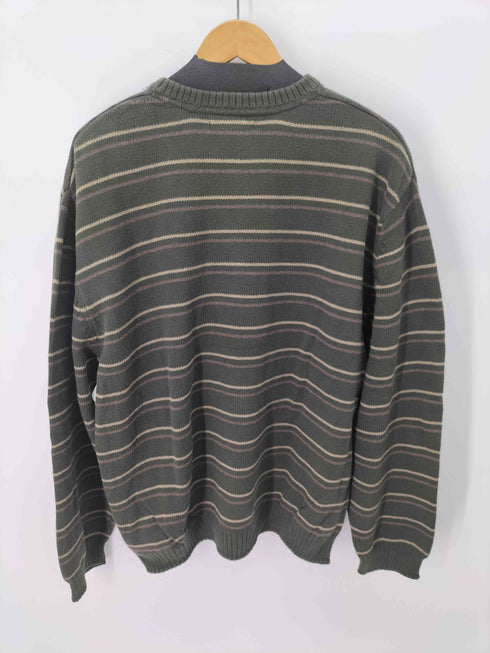 ベーシックエディションズ BASIC EDITIONS ボーダー コットン クルーネックニット メンズ import:XL