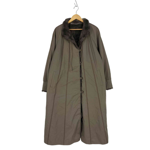 valmeline ファーライナー トグル ロングコート レディース