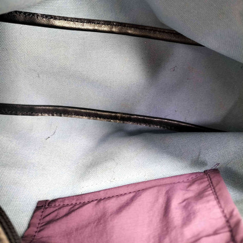 ロンシャン LONGCHAMP フラワーデザイン ロゴパッチ ハンドバッグ レディース