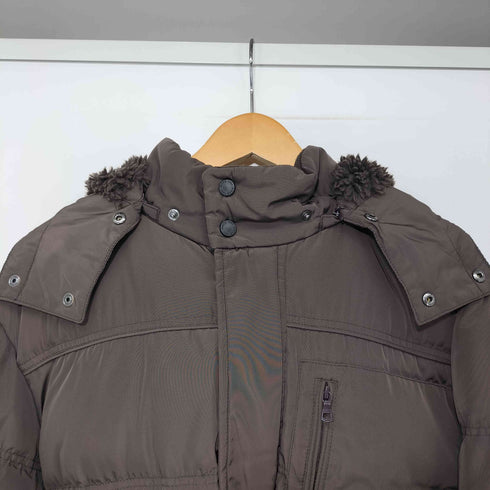 ユニクロ UNIQLO フード裏地ボア プレミアムダウンジャケット メンズ X-LARGE