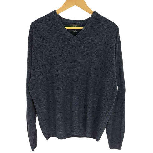 ドッカーズ DOCKERS 格子 Vネック ニット メンズ import:XL