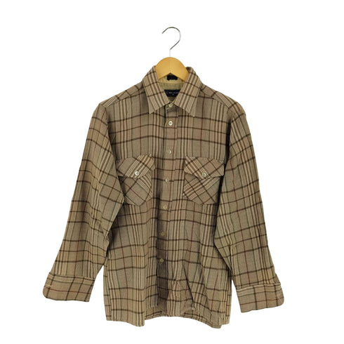 ヴァンヒューゼン VAN HEUSEN 80S 長袖 アクリルチェックシャツ メンズ import:M