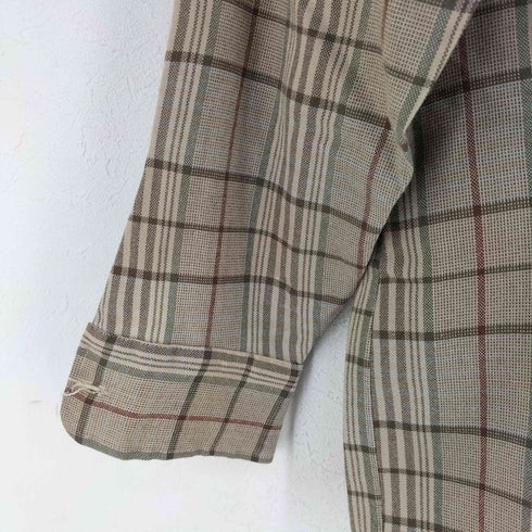 ヴァンヒューゼン VAN HEUSEN 80S 長袖 アクリルチェックシャツ メンズ import:M