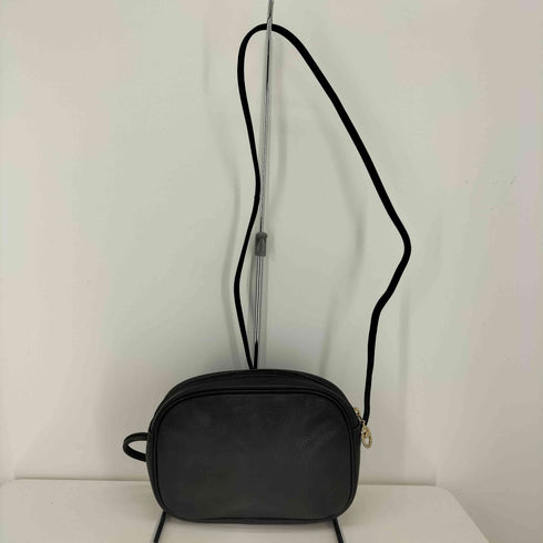 ロンシャン LONGCHAMP ロゴ刻印 シボレザー クロスボディバッグ レディース