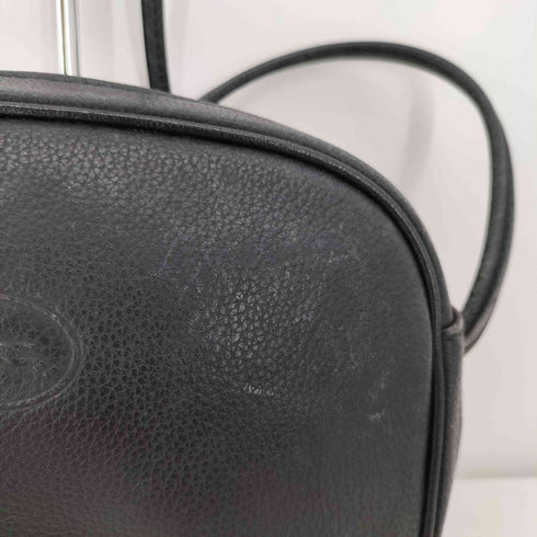 ロンシャン LONGCHAMP ロゴ刻印 シボレザー クロスボディバッグ レディース