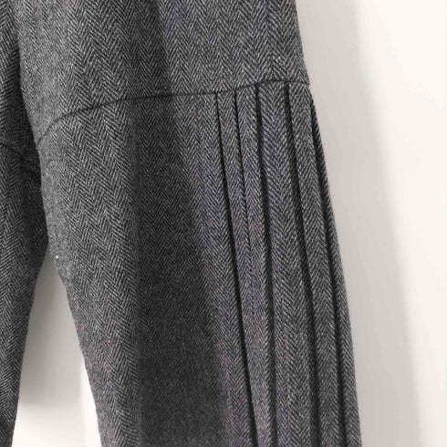 リヴドロワ RIVE DROITE プリーツデザイン ヘリンボーン ウールショーツ レディース JPN:40