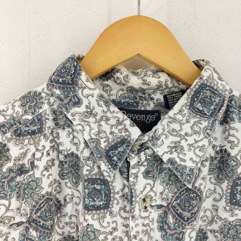 リベンジ REVENGE 90S インド製 総柄シャツ メンズ import:XL