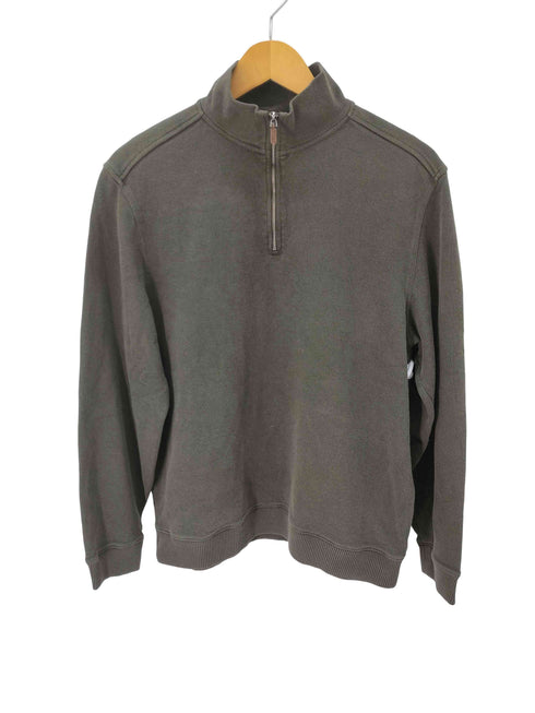 ペリーエリス PERRY ELLIS ハーフジップ コットンニット メンズ import:L