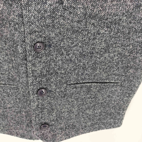 OKONKWO MFG.CO ヘリンボーン柄 ウールメルトン ベスト military メンズ L