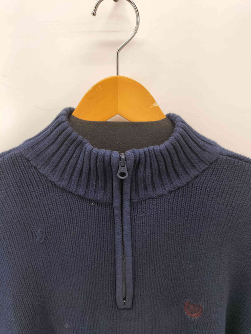 チャップス CHAPS ロゴ刺繍 ハーフジップニット メンズ 2XB