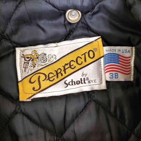 ショット Schott USA製 レザーダブルライダースジャケット メンズ 38