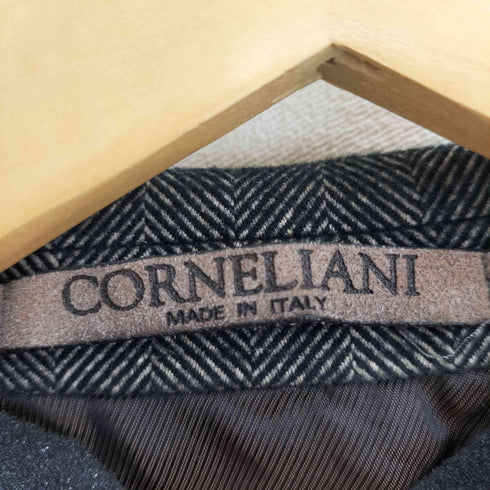 コルネリアーニ Corneliani イタリア製 ヘリンボーンテーラードジャケット メンズ EUR:54
