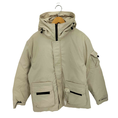 SHISHANGYURONGFU フロントポケット ジップアップ ダウンジャケット メンズ XL