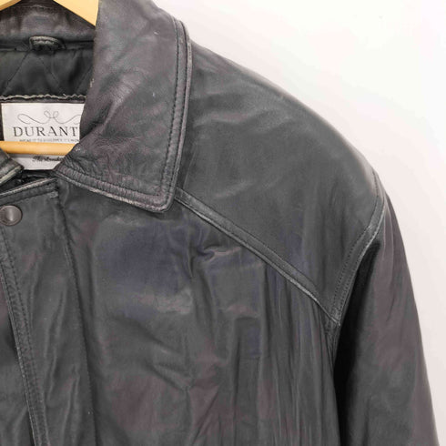 DURANTEDURANTE 裏地キルティング ラムレザー 羊革 ジャケット メンズ import:L