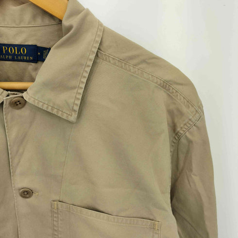 ポロラルフローレン POLO RALPH LAUREN フロントポケット ツイル ワーク長袖シャツ メンズ M