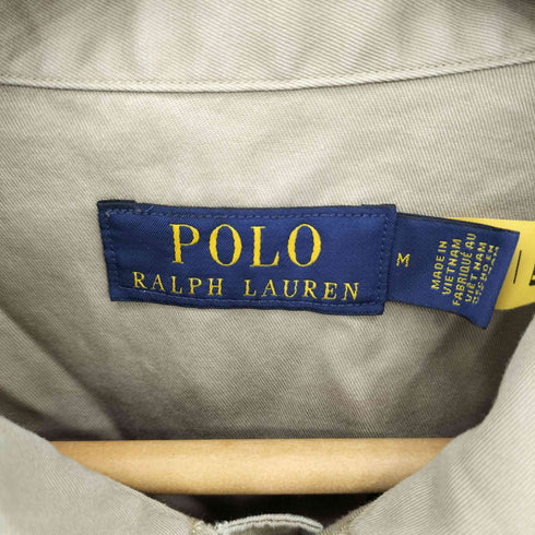 ポロラルフローレン POLO RALPH LAUREN フロントポケット ツイル ワーク長袖シャツ メンズ M
