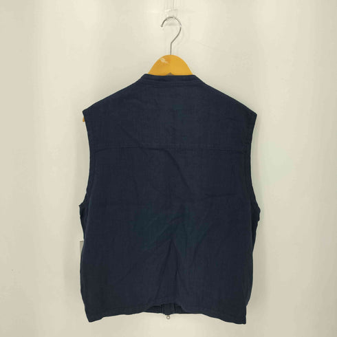 シップス SHIPS NOVELTEX リネン ジップ ベスト メンズ M