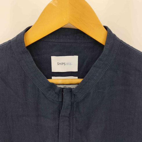 シップス SHIPS NOVELTEX リネン ジップ ベスト メンズ M