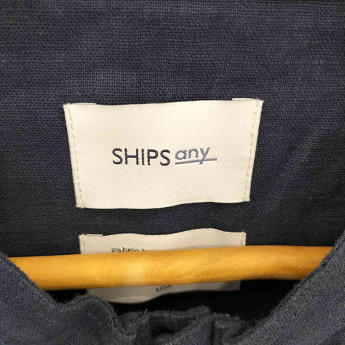 シップス SHIPS NOVELTEX リネン ジップ ベスト メンズ M