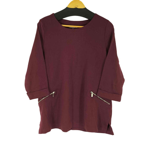 クラフトアンドバロー Croft&Barrow ジップデザインカットソー メンズ JPN:XL