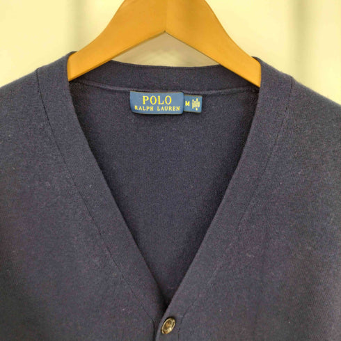 ポロラルフローレン POLO RALPH LAUREN エルボーパッチ ウールニット カーディガン メンズ M