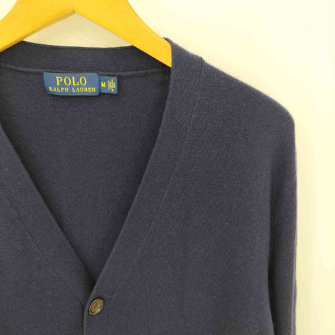 ポロラルフローレン POLO RALPH LAUREN エルボーパッチ ウールニット カーディガン メンズ M