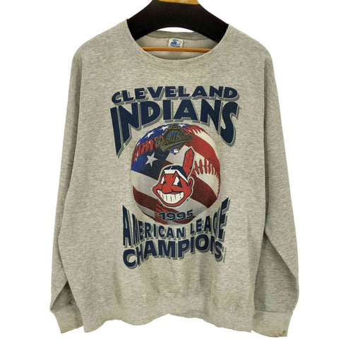 スターター STARTER 90s USA製 プリントクルーネックスウェット メンズ JPN:XL