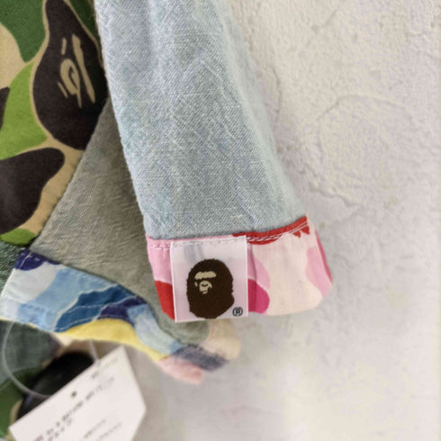 アベイシングエイプ BAPE by A BATHING APE パッチワークロゴ 半袖シャツ メンズ import:M