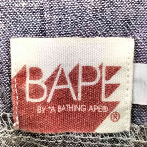 アベイシングエイプ BAPE by A BATHING APE パッチワークロゴ 半袖シャツ メンズ import:M