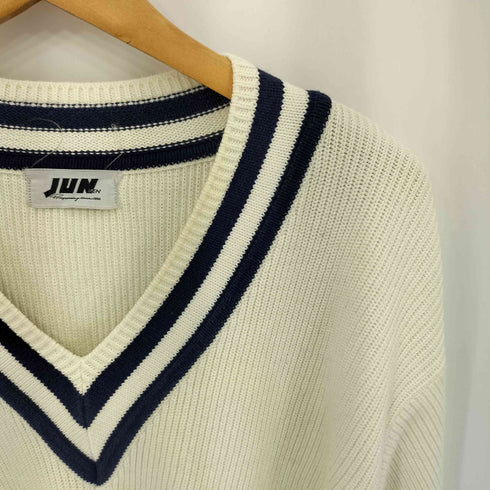 ジュンメン JUN MEN 80-90s コットン アクリル Vネック ニットセーター メンズ