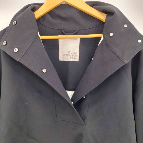 スタジオニコルソン STUDIO NICHOLSON カンガルーポケット シャツジャケット レディース import:XS
