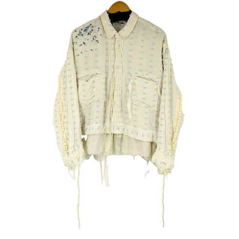 ミドリカワ MIDORIKAWA レイヤードシャツ ブルゾン メンズ