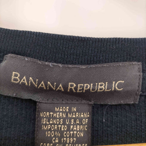 バナナリパブリック BANANA REPUBLIC OLD ボーダー Vネック コットンニット メンズ import:M