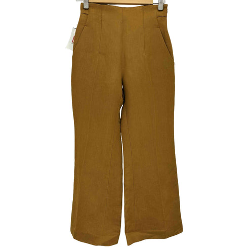 マメクロゴウチ Mame Kurogouchi 22ss シルクハイウェストクロップドパンツ レディース JPN:1