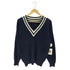 ジュンメン JUN MEN 80-90s コットン アクリル Vネック ニットセーター メンズ