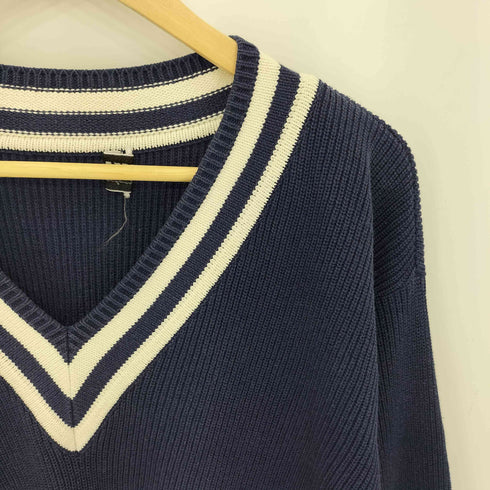 ジュンメン JUN MEN 80-90s コットン アクリル Vネック ニットセーター メンズ