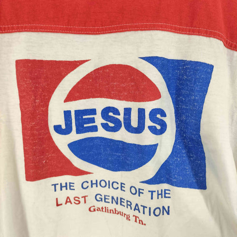 80S JESUS プリントTシャツ メンズ