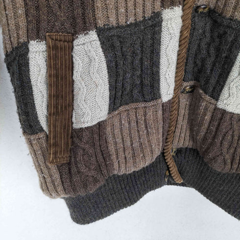 アーノルド バッシーニ arnaldo bassini パネルデザインニットジャケット メンズ JPN:M