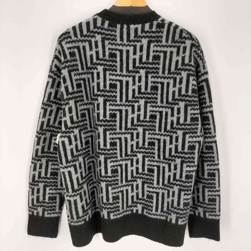 ザラ ZARA 幾何学模様オーバーサイズニット メンズ import:L