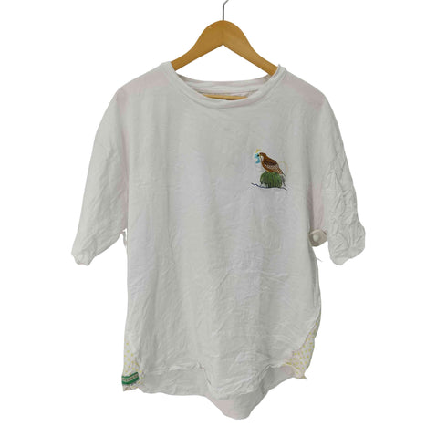 グラニフ graniph サーフ ブンガク カマクラ サイドガゼットTシャツ レディース JPN:XL