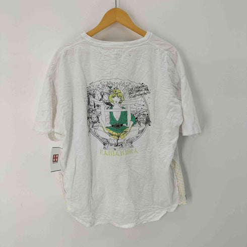 グラニフ graniph サーフ ブンガク カマクラ サイドガゼットTシャツ レディース JPN:XL