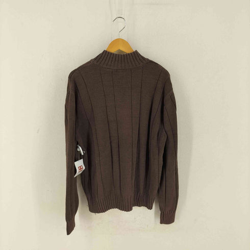 ヴァンヒューゼン VAN HEUSEN ハーフボタン コットンアクリルニット メンズ import:XL