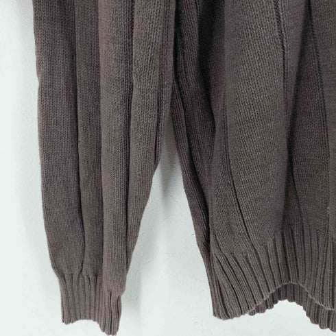 ヴァンヒューゼン VAN HEUSEN ハーフボタン コットンアクリルニット メンズ import:XL