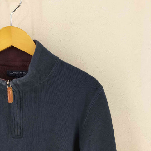 ランズエンド LANDS END ハーフジップ スウェット レディース import:M